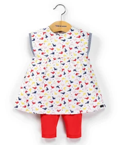 ROBE + BAS IMPRIME ROUBLA