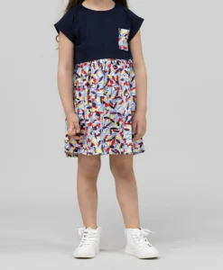 ROBE + HAUT IMPRIME FOND BLANC PAIGE