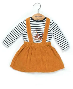 ROBE + HAUT JAUNE OCRE IROB