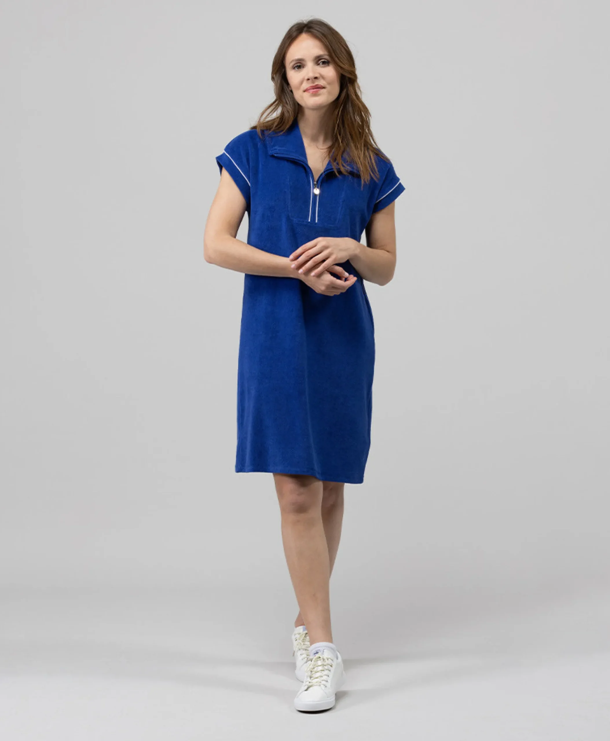 ROBE MC BLEU OUTREMER CHINE PODIE