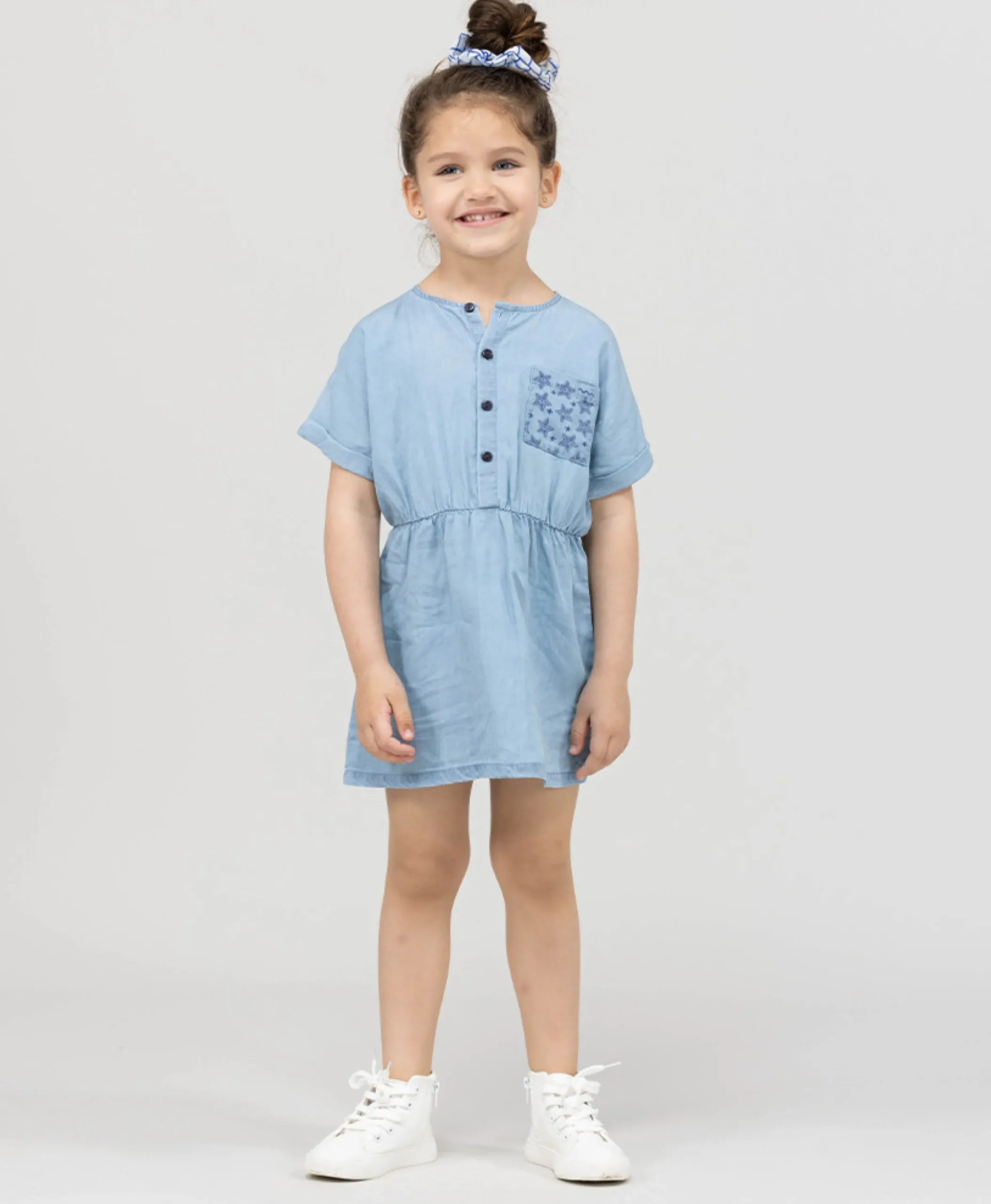 ROBE MC DENIM CLAIR POLINA