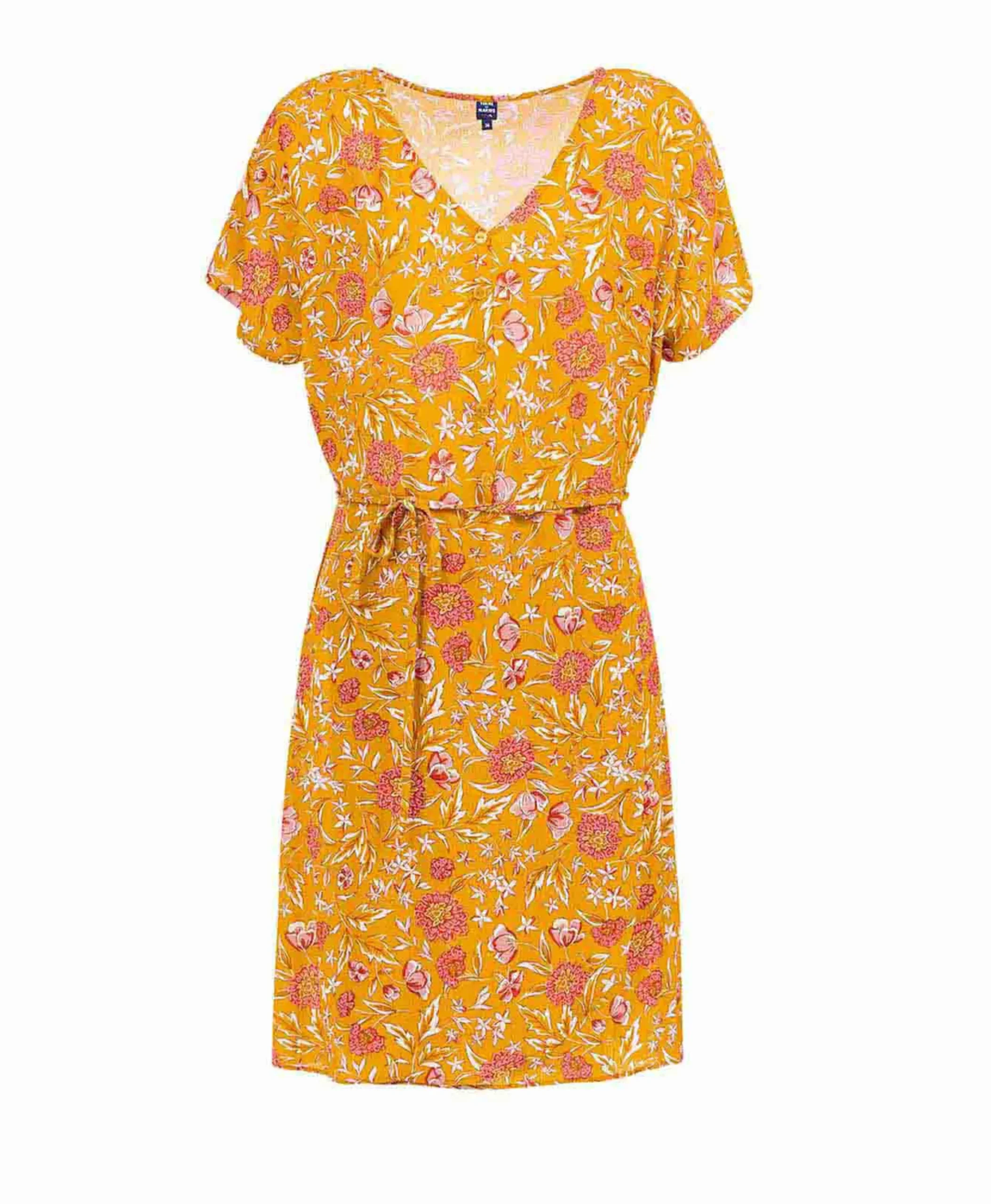 ROBE MC IMPRIME JAUNE PARO