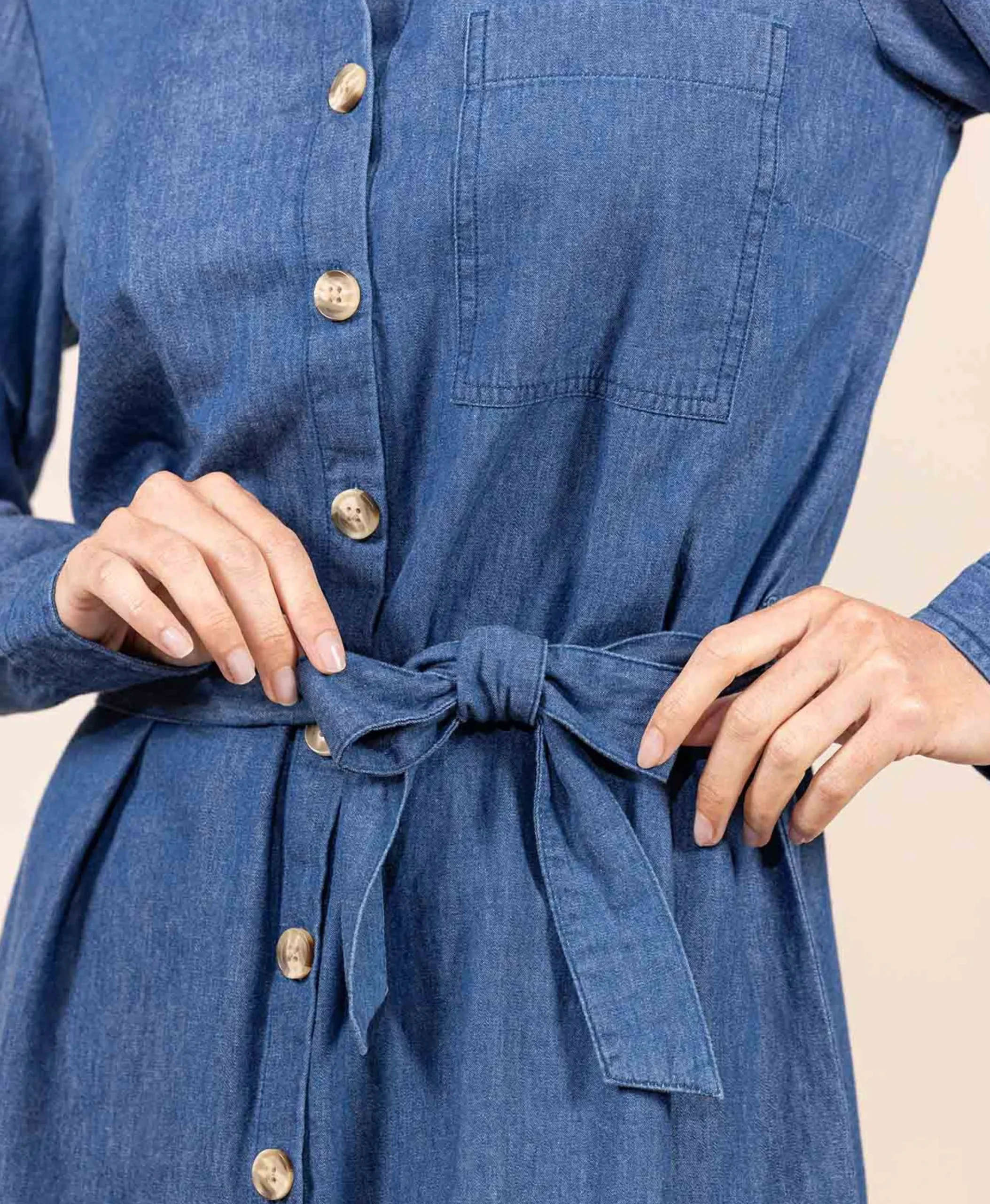 ROBE ML DENIM ROYEL