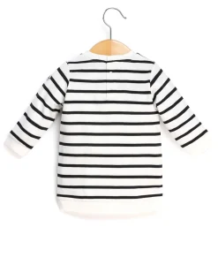 ROBE ML FOND NATUREL RAYE MARINE DIRALI