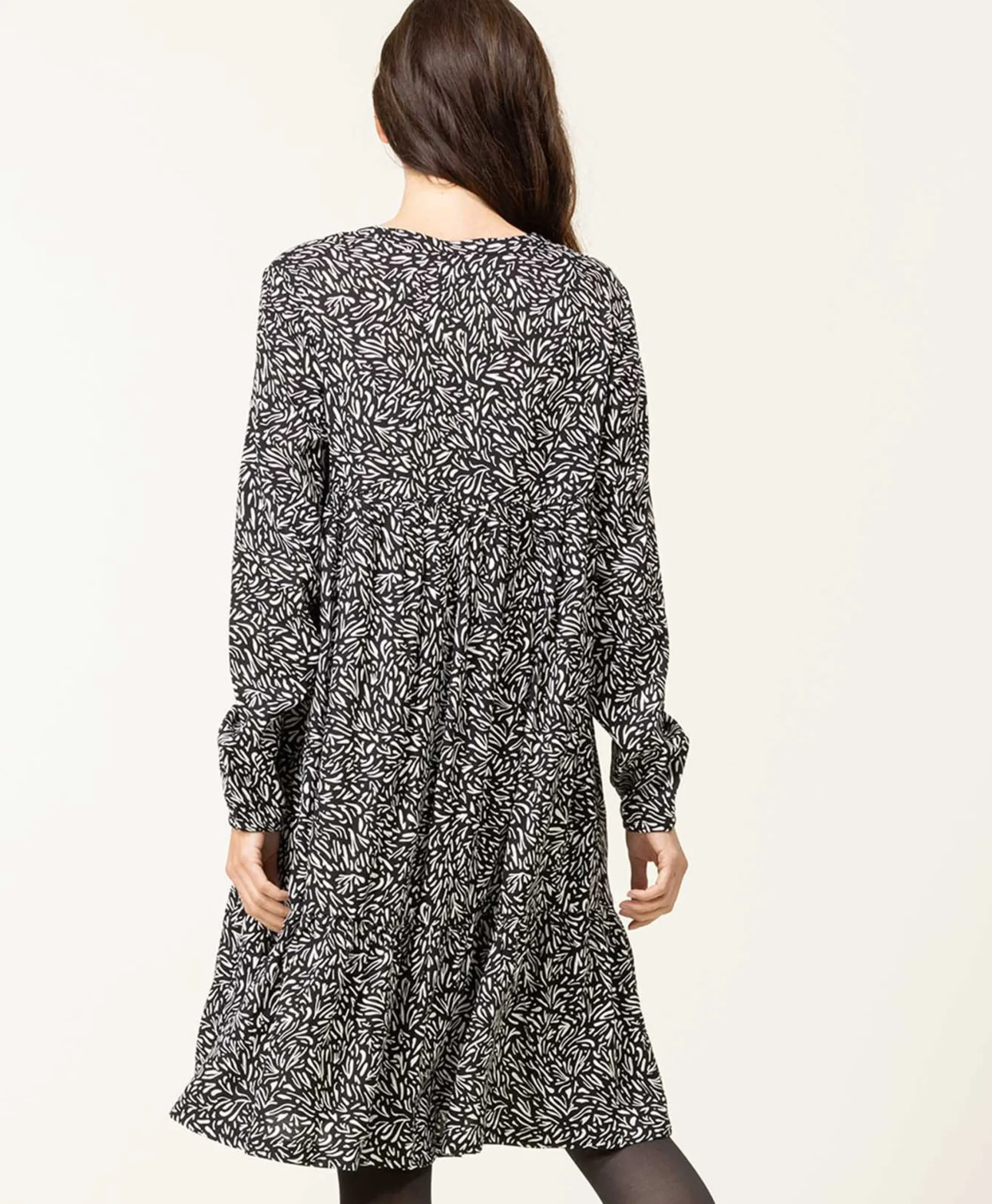 ROBE ML IMPRIME NOIR RULLY