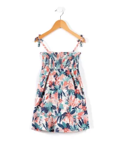 ROBE SsM IMPRIME FOND ROSE PARIYA