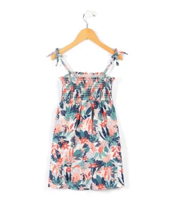 ROBE SsM IMPRIME FOND ROSE PARIYA