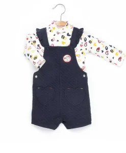 SALOPETTE COURTE + HAUT INDIGO ILIZIA