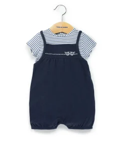 SALOPETTE COURTE + HAUT INDIGO RIVELA