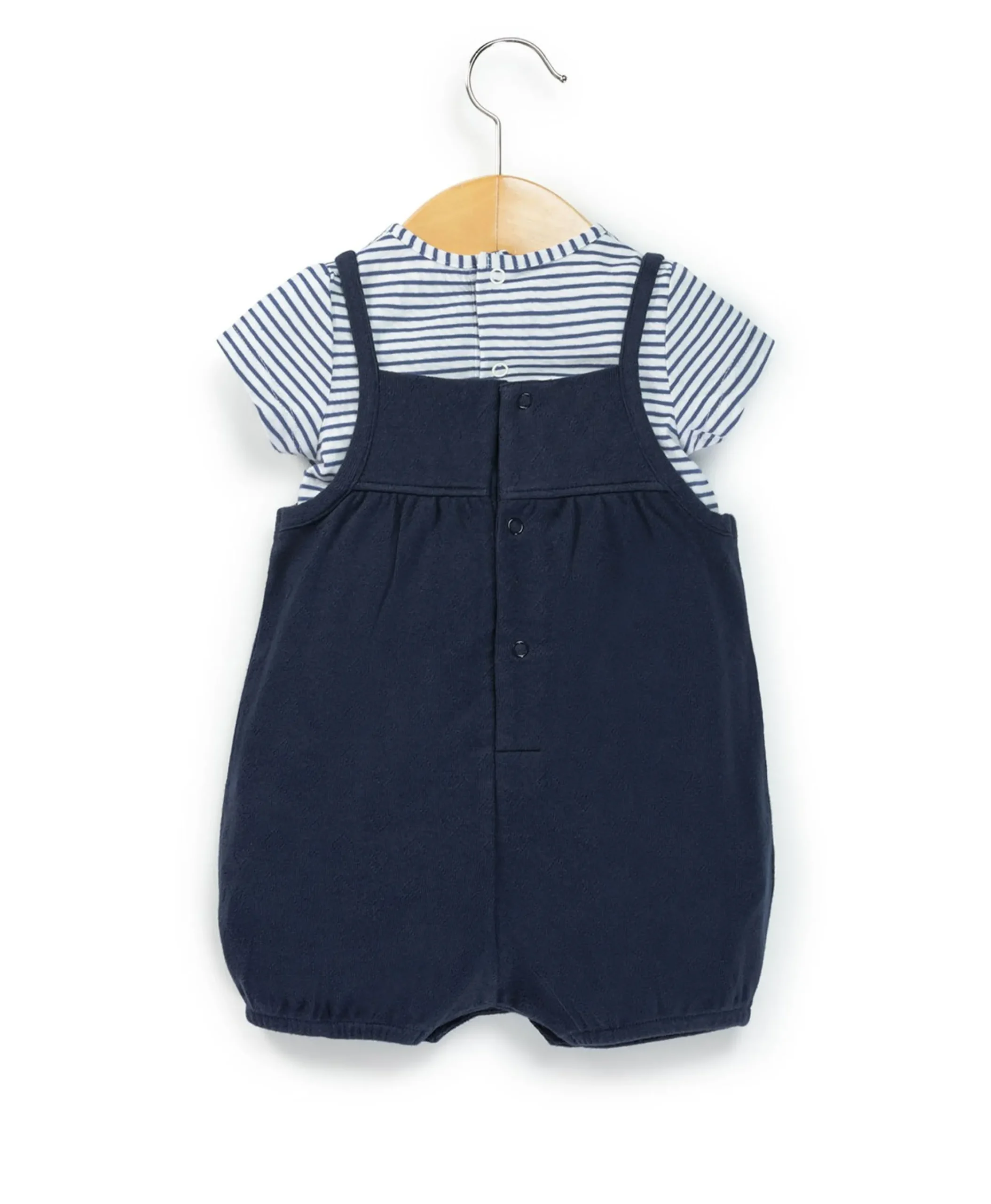 SALOPETTE COURTE + HAUT INDIGO RIVELA