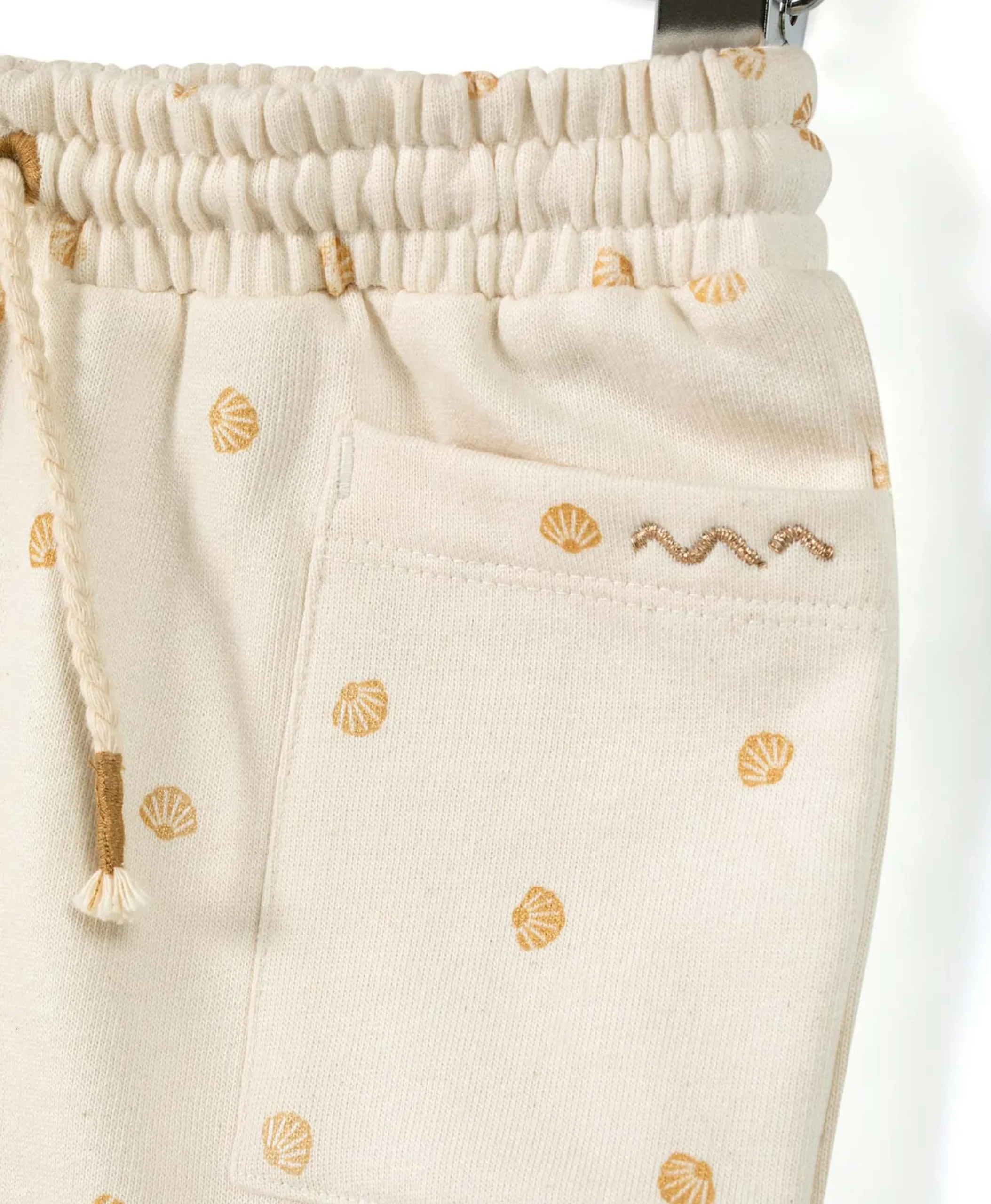 SHORT IMPRIME FOND GREGE QUILYS