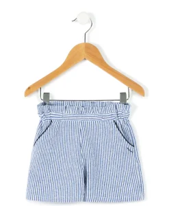 SHORT RAYE BLANC / BLEU QUESSIE