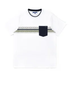TEE SHIRT MC BLANC / KAKI TASORI