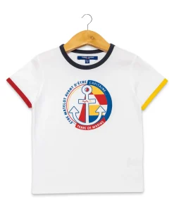 TEE SHIRT MC BLANC OPTIQUE ASYM