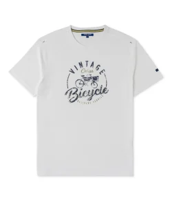 TEE SHIRT MC BLANC OPTIQUE AZURO