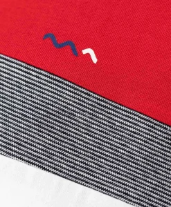 TEE SHIRT MC BLANC/ROUGE HILTONA