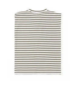 TEE SHIRT MC FOND GREGE RAYE KAKI TAURA
