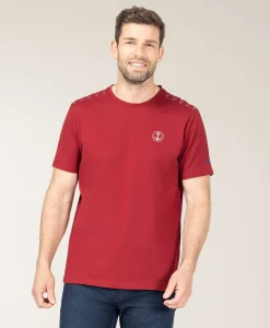 TEE SHIRT MC GRENAT TAPOR