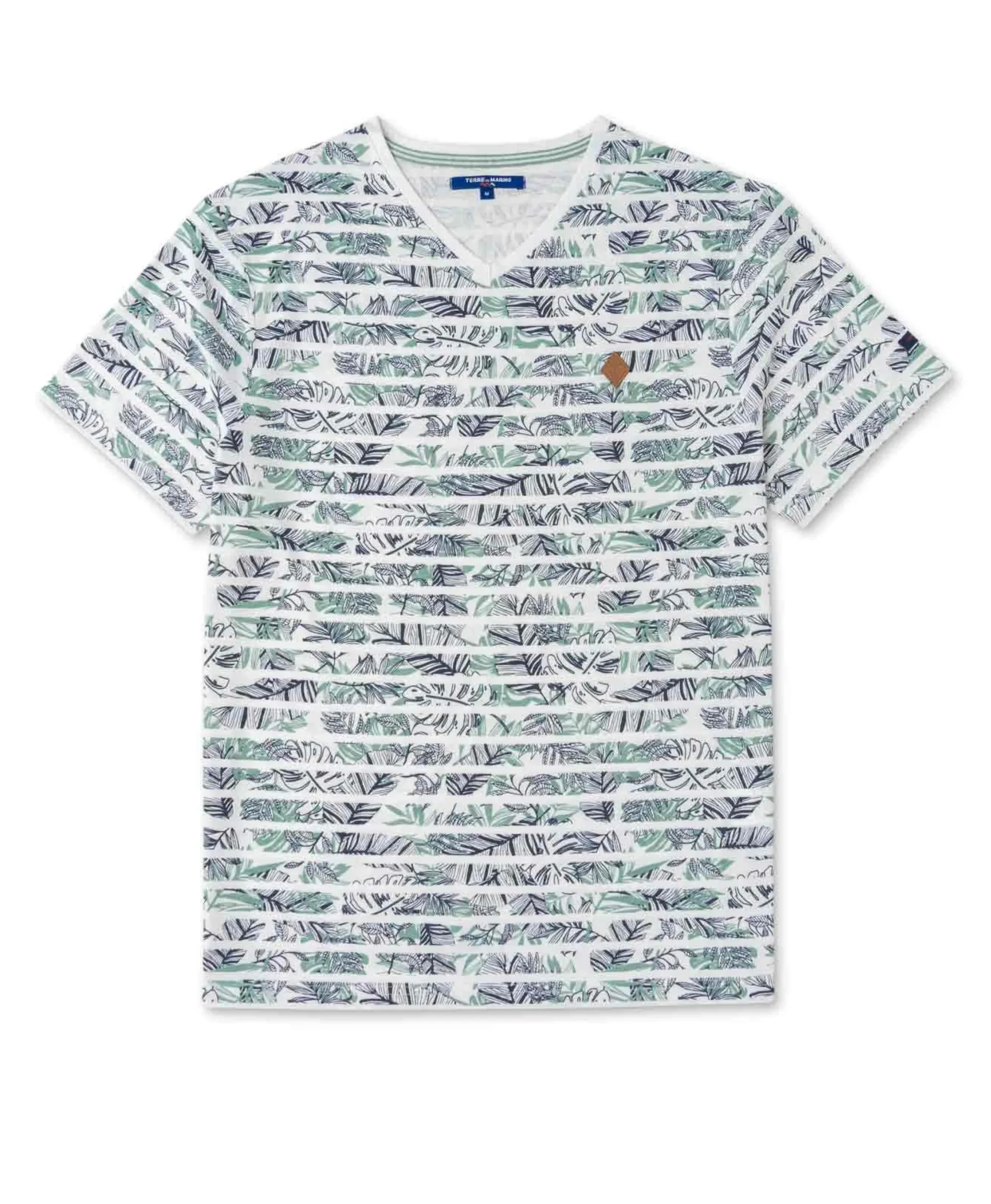TEE SHIRT MC IMPRIME BLANC ALORA