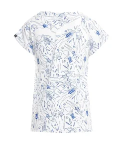 TEE SHIRT MC IMPRIME BLEU PATCHY