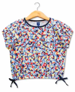 TEE SHIRT MC IMPRIME BLEU ORNELA