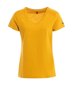 TEE SHIRT MC JAUNE AMBRE VELODE