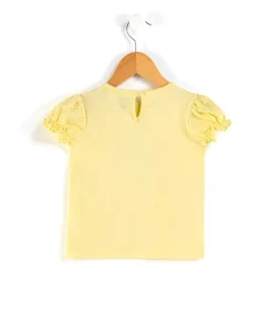 TEE SHIRT MC JAUNE BLANCHI ADOVE