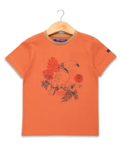 TEE SHIRT MC ORANGE CITROUILLE AXUL