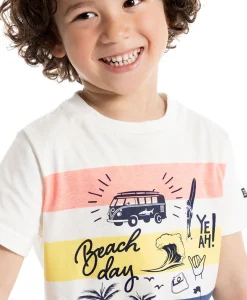 TEE SHIRT MC RAYE MULTICOLORE ELTICO
