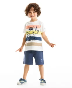 TEE SHIRT MC RAYE MULTICOLORE ELTICO