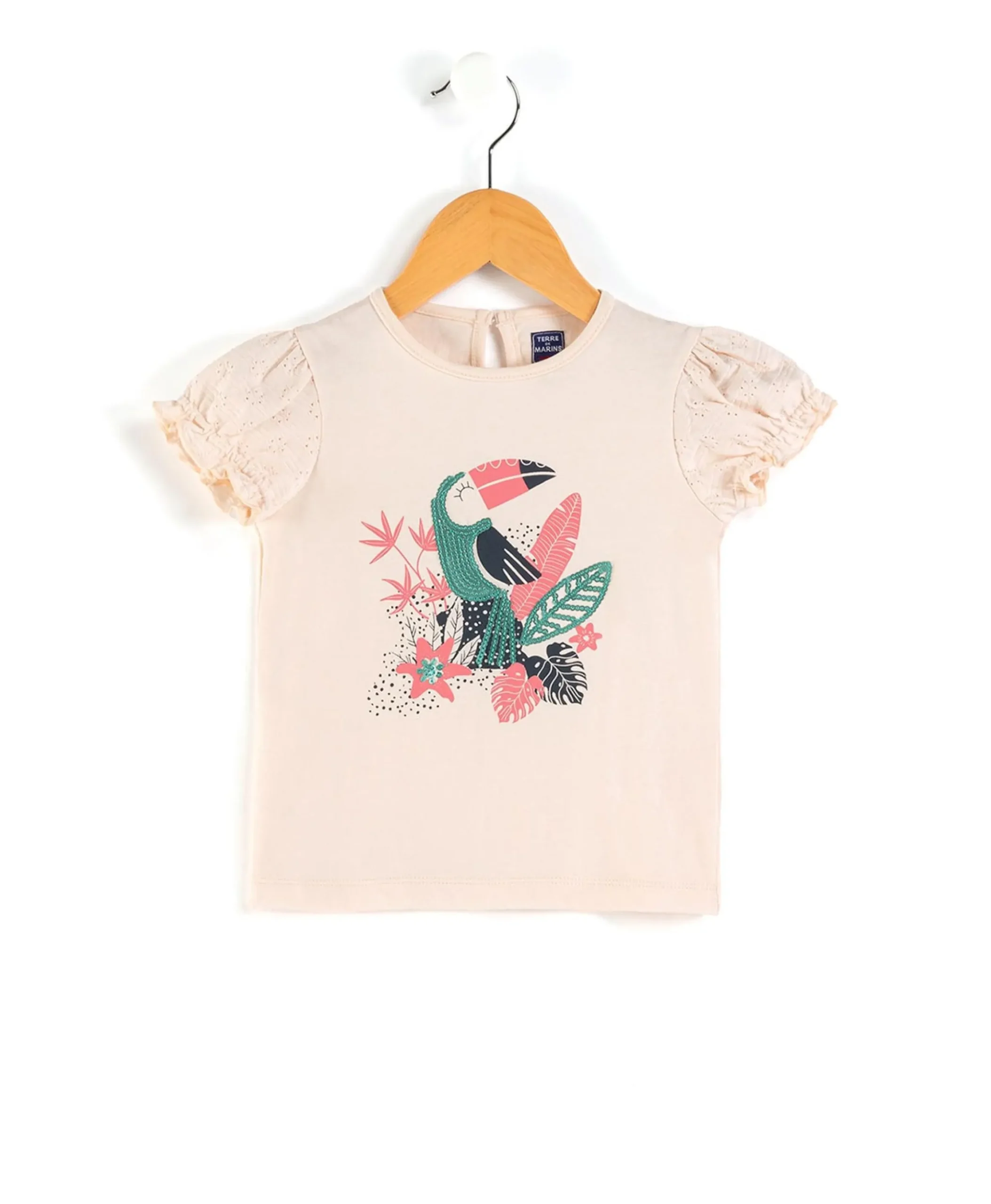 TEE SHIRT MC ROSE SMOOTHIE ADOVE