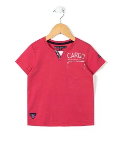 TEE SHIRT MC ROUGE COQUELICOT CAPLA
