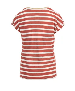 TEE SHIRT MC RY NATUREL/ROUGE BRIQUE FONCE ABE