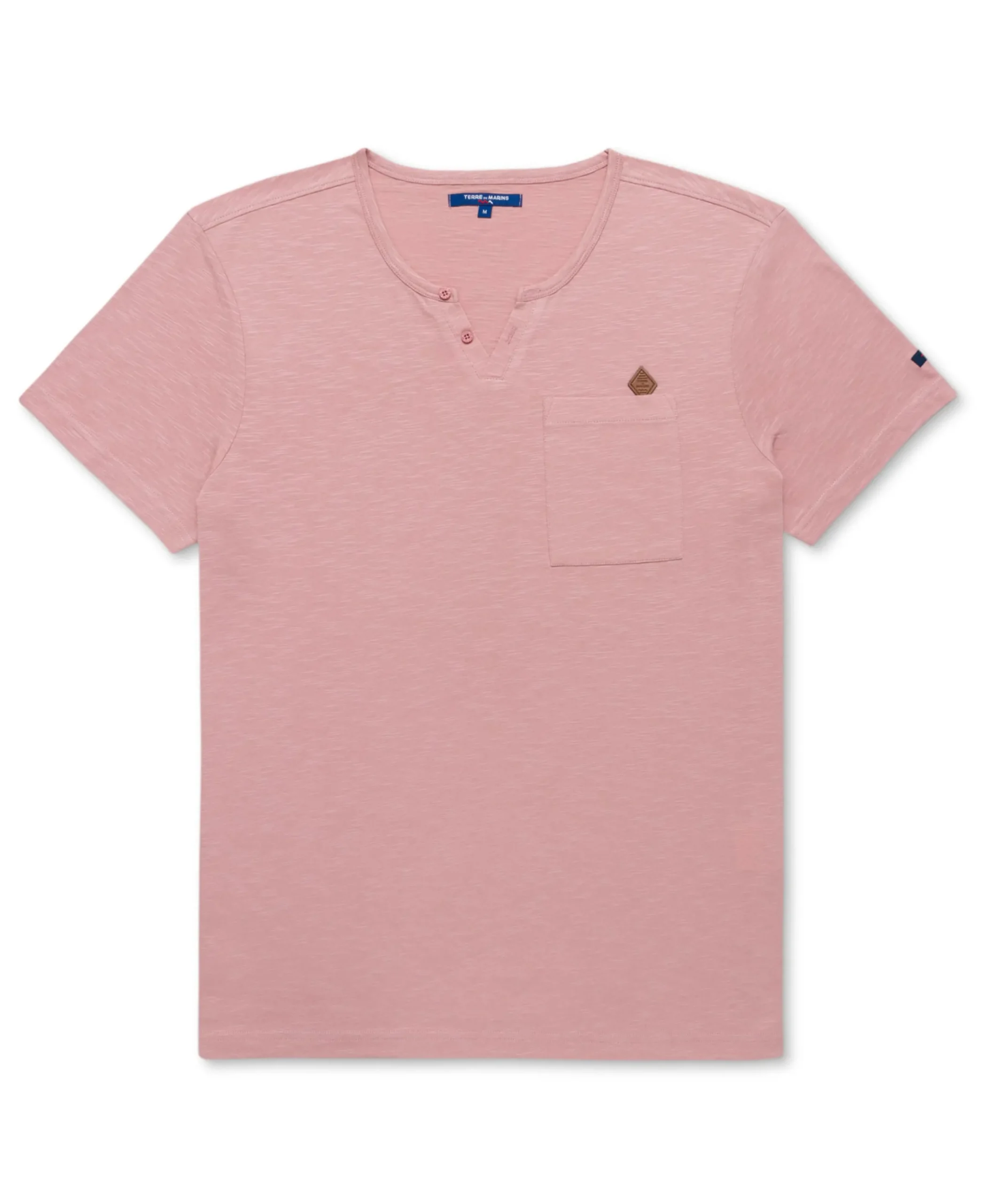 TEE SHIRT MC VIEUX ROSE AGOR