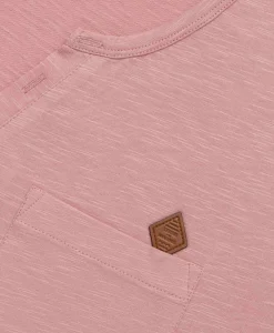 TEE SHIRT MC VIEUX ROSE AGOR