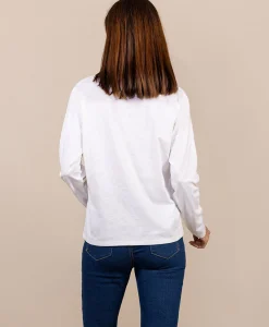 TEE SHIRT ML BLANC CASSE TRIOL
