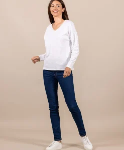 TEE SHIRT ML BLANC CASSE TRIOL