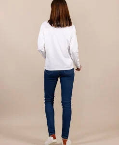 TEE SHIRT ML BLANC CASSE TRIOL