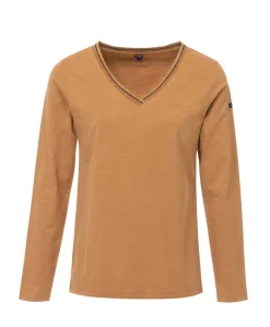 TEE SHIRT ML CAMEL CLAIR ERODA