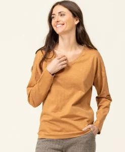 TEE SHIRT ML CAMEL TRIOL