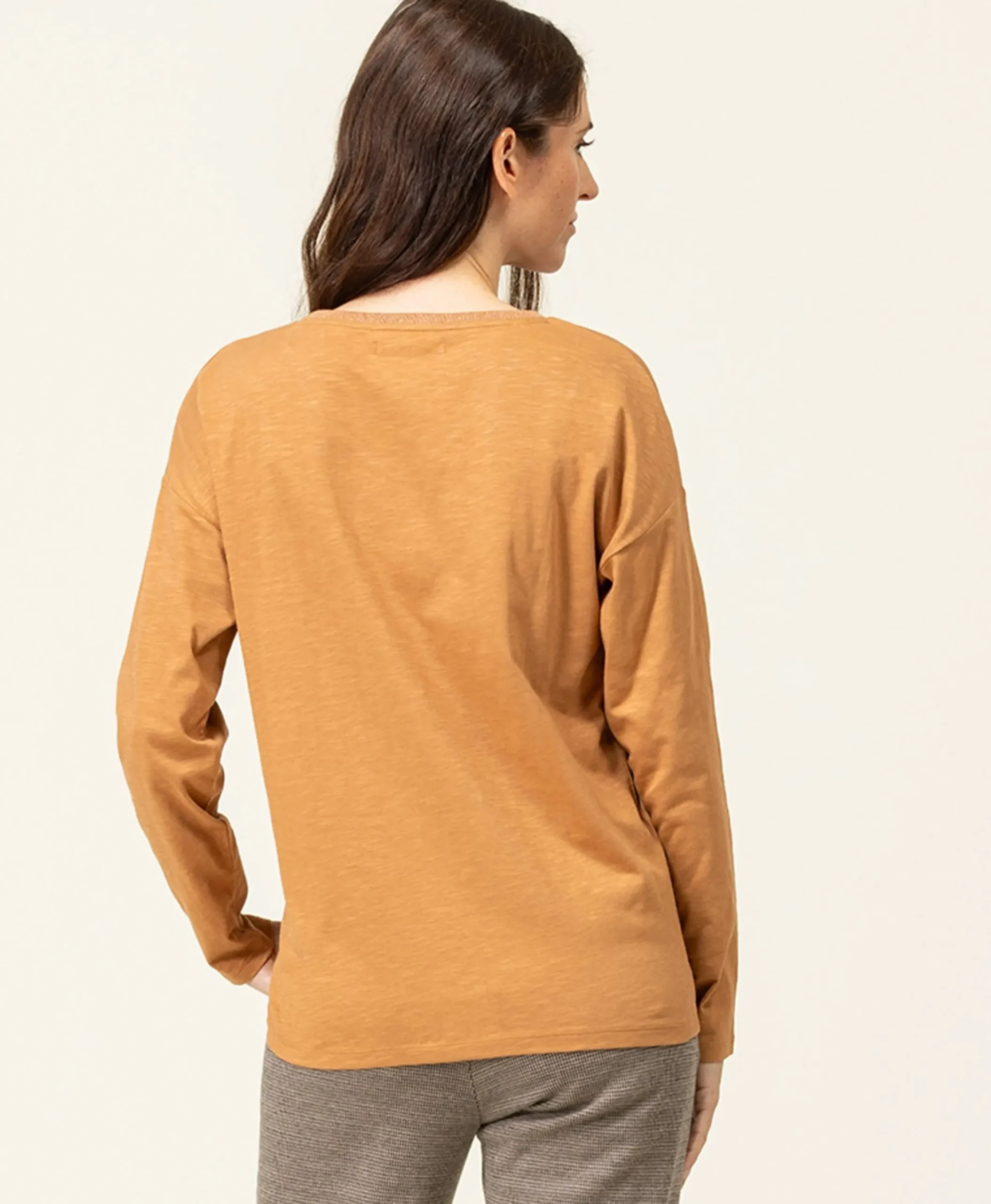 TEE SHIRT ML CAMEL TRIOL