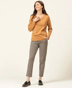 TEE SHIRT ML CAMEL TRIOL