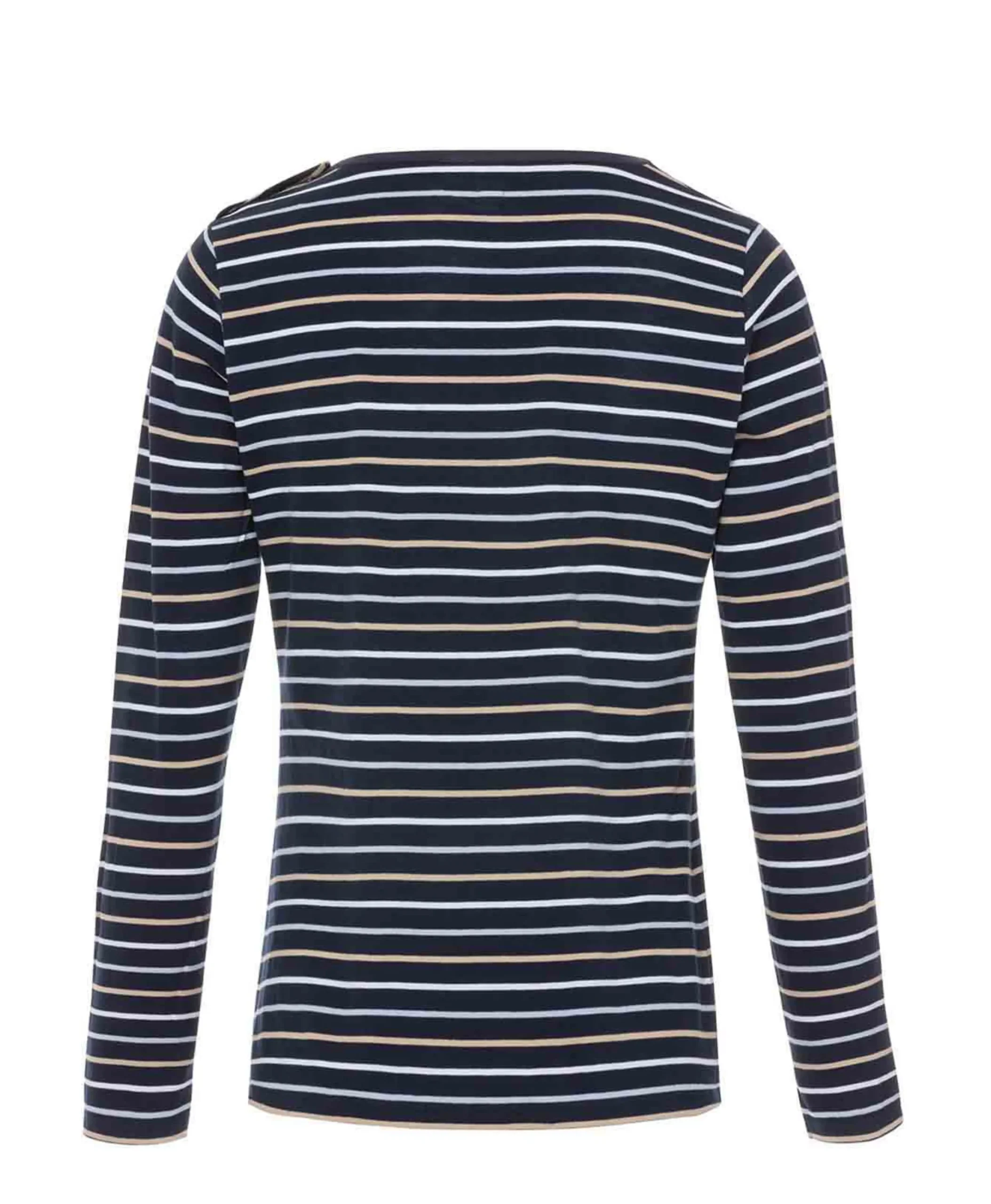 TEE SHIRT ML FOND INDIGO RAYE MULTICOLORE SABIRE