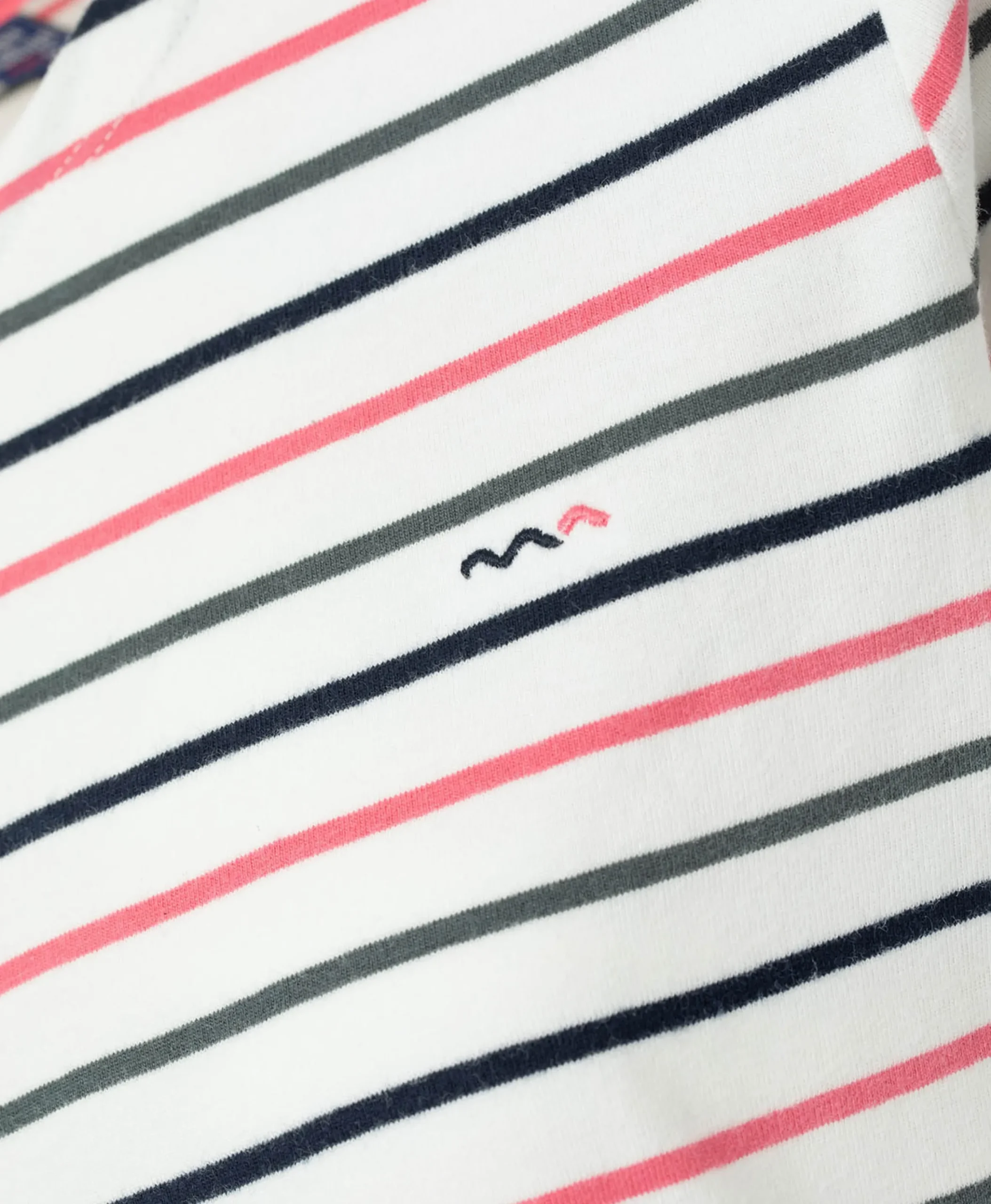 TEE SHIRT ML FOND NATUREL RAYE MULTICOLORE SABIRE