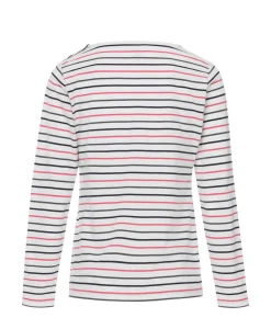 TEE SHIRT ML FOND NATUREL RAYE MULTICOLORE SABIRE