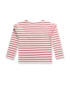 TEE SHIRT ML FOND NATUREL RAYE MULTICOLORE TASIRA