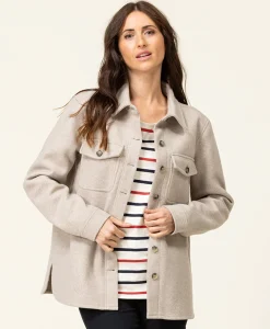 VESTE ML BEIGE CHINE VERDIE