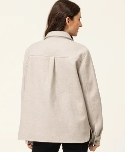 VESTE ML BEIGE CHINE VERDIE