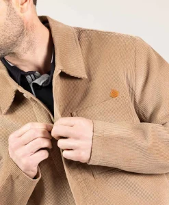 VESTE ML BEIGE VELOUR