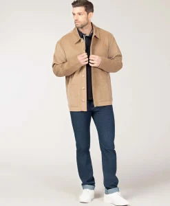 VESTE ML BEIGE VELOUR
